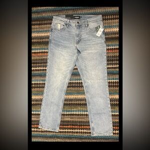 TiLLY’s RSQ Mens Slim Straight Jeans 30x30 Light Wash Denim NWT $46.99
